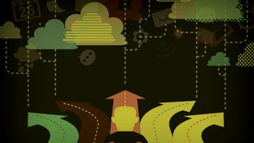 A person with many different roads to pick from