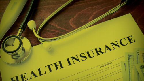 A health insurance document
