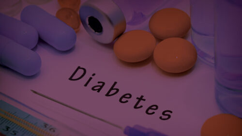 A prescription pad with diabetes across it