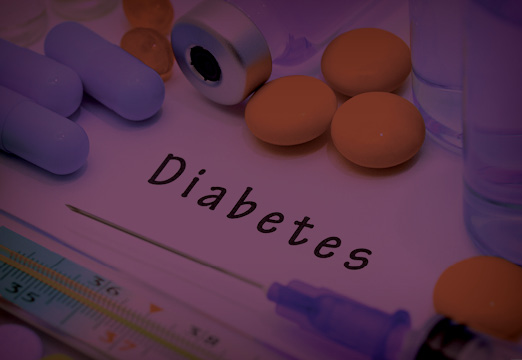 A prescription pad with diabetes across it