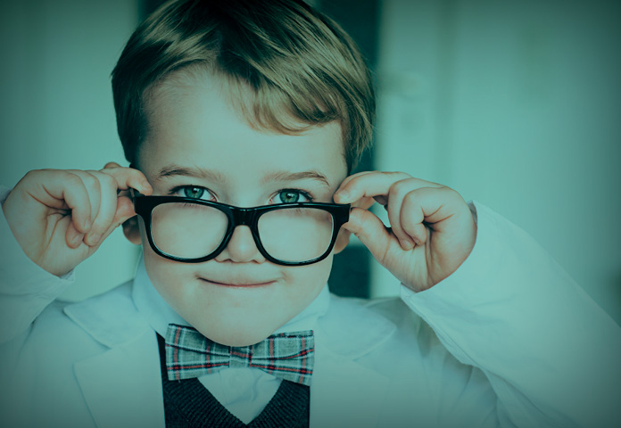 A child pretending to be a Healthcare professional