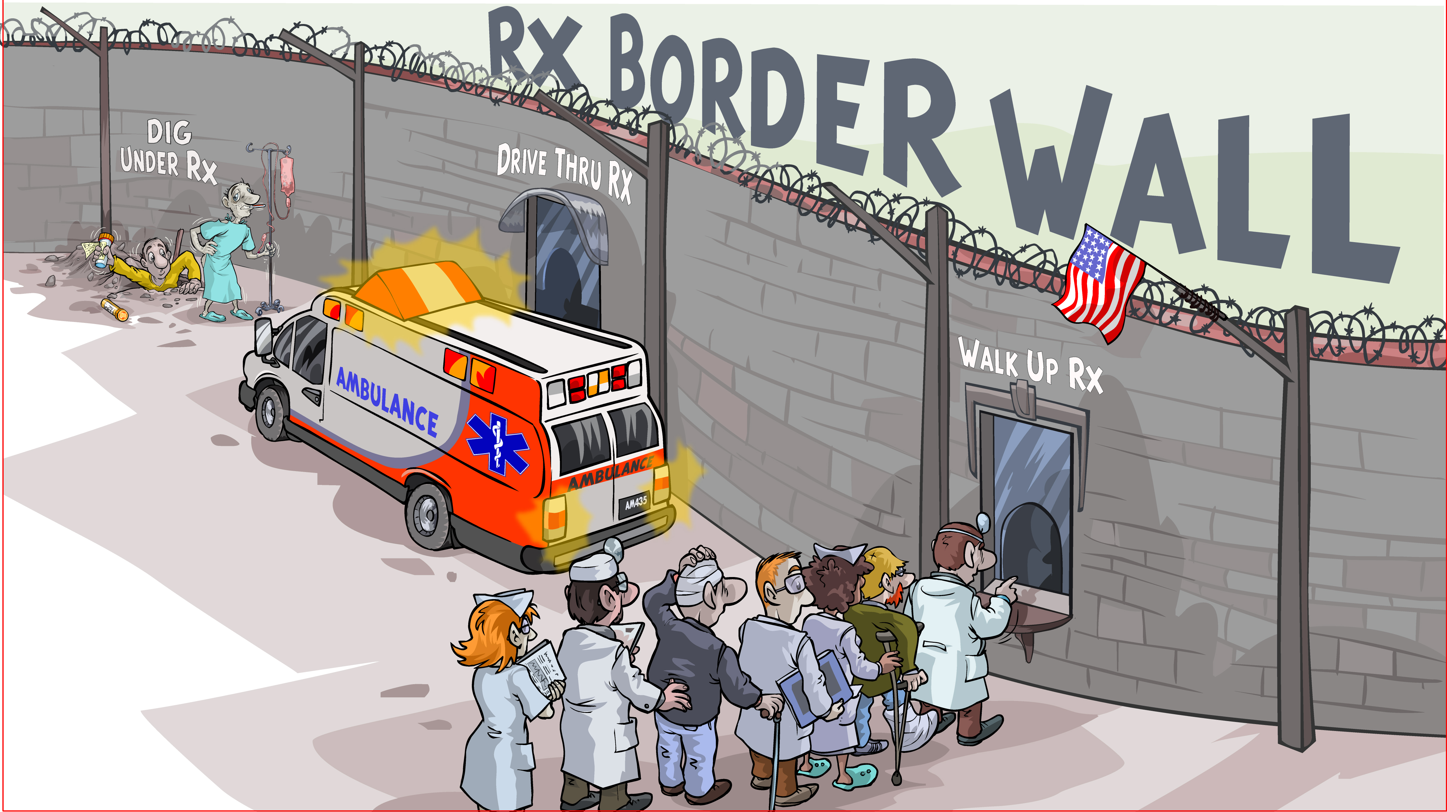 prescription drug prices are creating a border wall