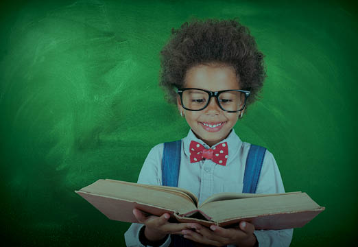 A child reading up about healthcare