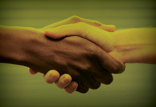 Hands shaking