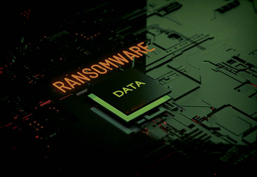 Ransomware button
