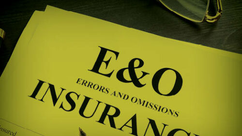 errors and omissions insurance paperwork