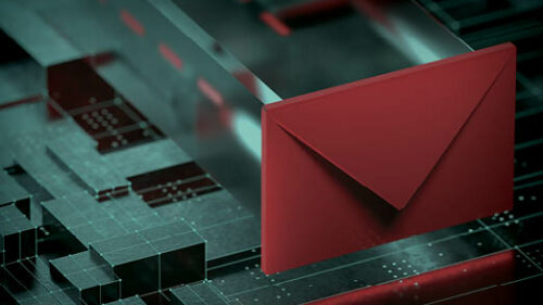 An envelope in the cyber space