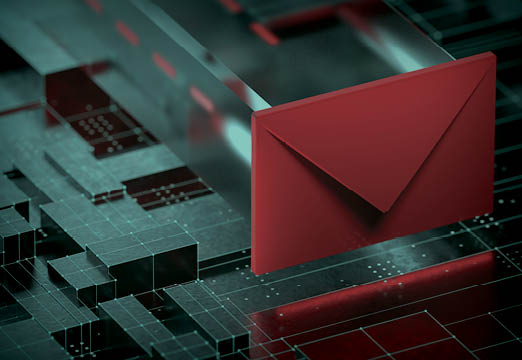 An envelope in the cyber space