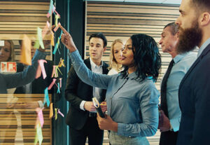people strategizing