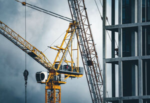 A construction crane