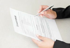 A paper insurance policy