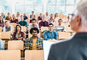College Students in a lecture room