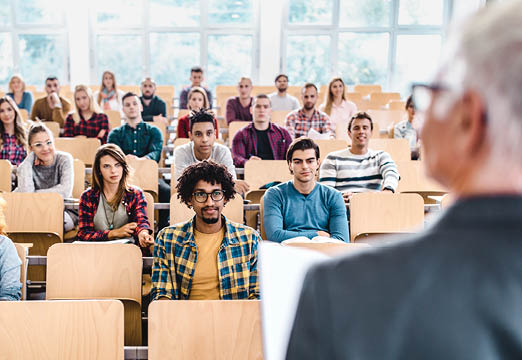 College Students in a lecture room