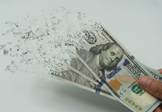 Money disappearing