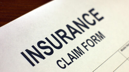 An insurance claim form
