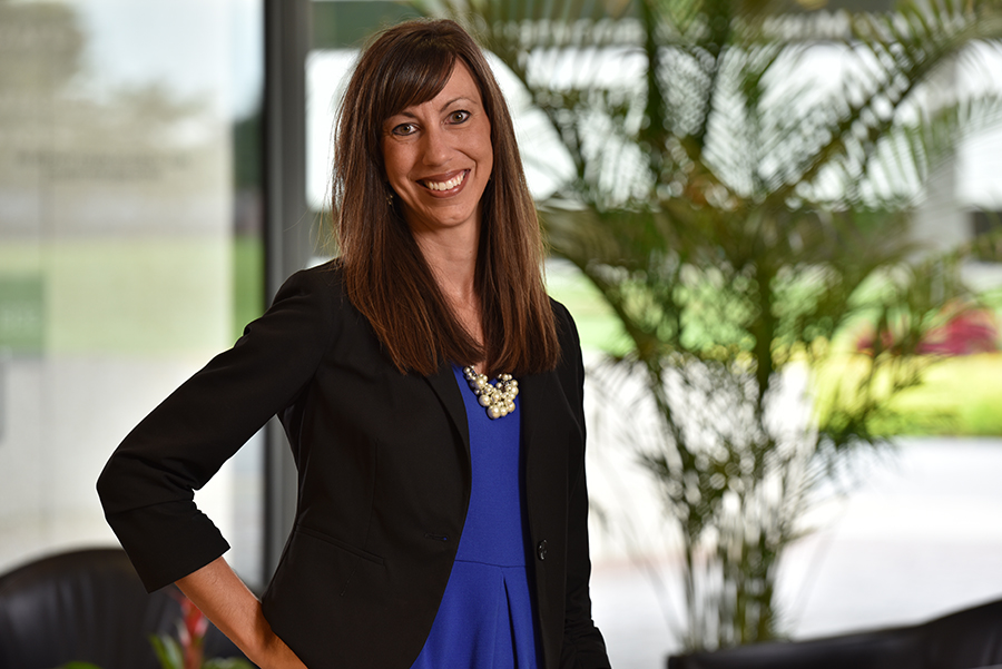 Amanda Vander Ley, a woman in professional dress.