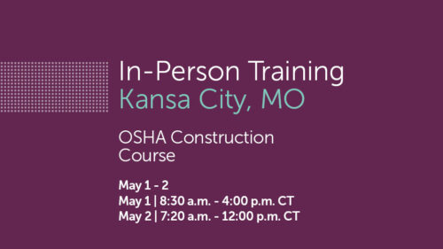 OSHA training May 1 - 2