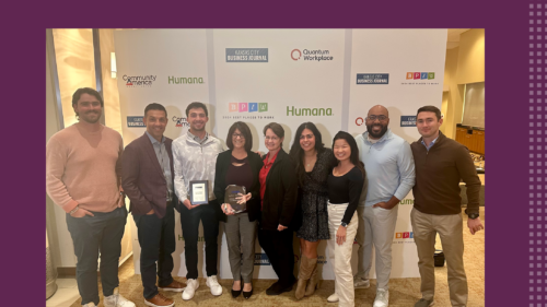 Kansas City Employees celebrating their 2024 workplace award.