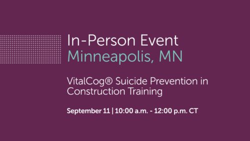 Suicide Prevention Construction Training