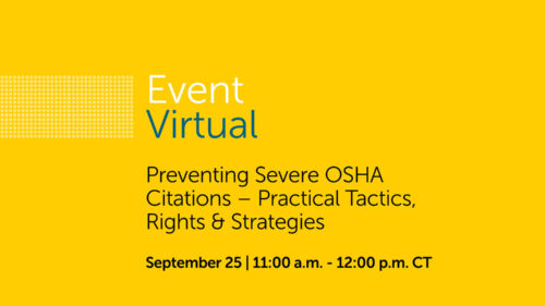 Preventing Severe OSHA Citations