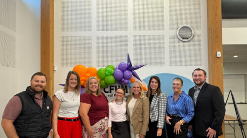 Holmes Murphy employees celebrating at CFUM event